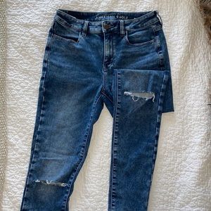 American Eagle Super Stretch Skinny Jeans, size 8 X-Long